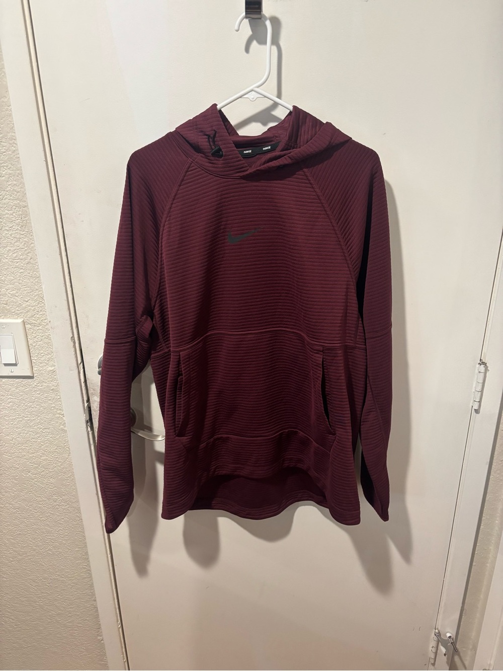 Nike Maroon Dri-FIT Hooded Pullover